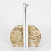 Bennet Marble Bookend Mocha