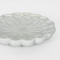 Lia Marble Flower Bowl Medium White