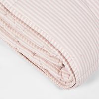 Ticking Quilt 240x240 Pink