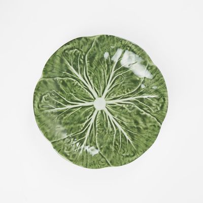 Luxe Cabbage Leaf Salad Plate Box of 6 Green