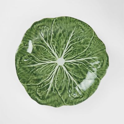 Luxe Cabbage Leaf Dinner Plate Box of 6 Green