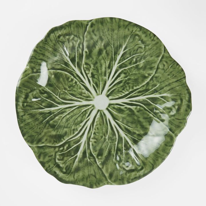 Luxe Cabbage Leaf Dinner Plate Box of 6 Green