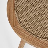 Cove Teak & Synthetic Side Table Natural - Outdoor