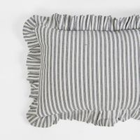 Tick Frill Cush 30x45  Blue