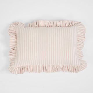 Tick Frill Cush 30x45 Pink