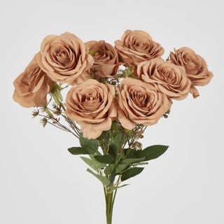 Light Brown Rose Bouquet x 9