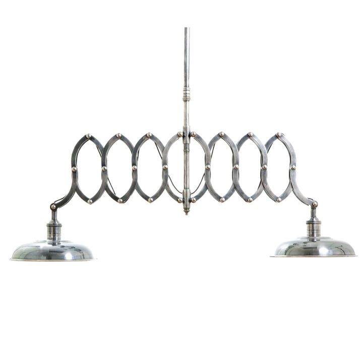 Brentwood Double Scissor Ceiling Pendant Silver