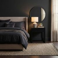 Oslo Black Oak Bedside Table