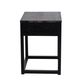 Oslo Black Oak Bedside Table