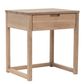 Oslo Oak 1 Draw Bedside Table White WashFinish