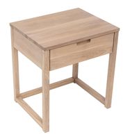 Oslo Oak 1 Draw Bedside Table White WashFinish