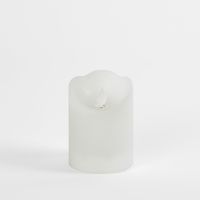 LED Battery Operated Wax Flameless Candle White 10cm