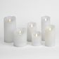 LED Battery Operated Wax Flameless Candle White 10cm