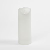 LED Battery Operated Wax Flameless Candle White 20cm