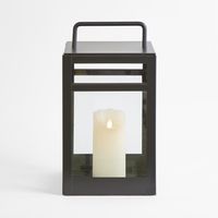 Milton Black Hurricane Lantern Small