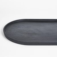 Esher Oval Platter Set Of 3 Black