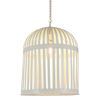 Esch Cage Ceiling Pendant White