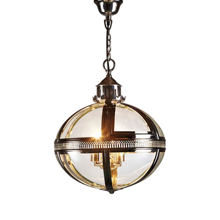 Oxford Ceiling Pendant Shiny Nickel