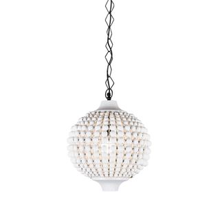 Kasbah Beaded Ceiling Pendant White