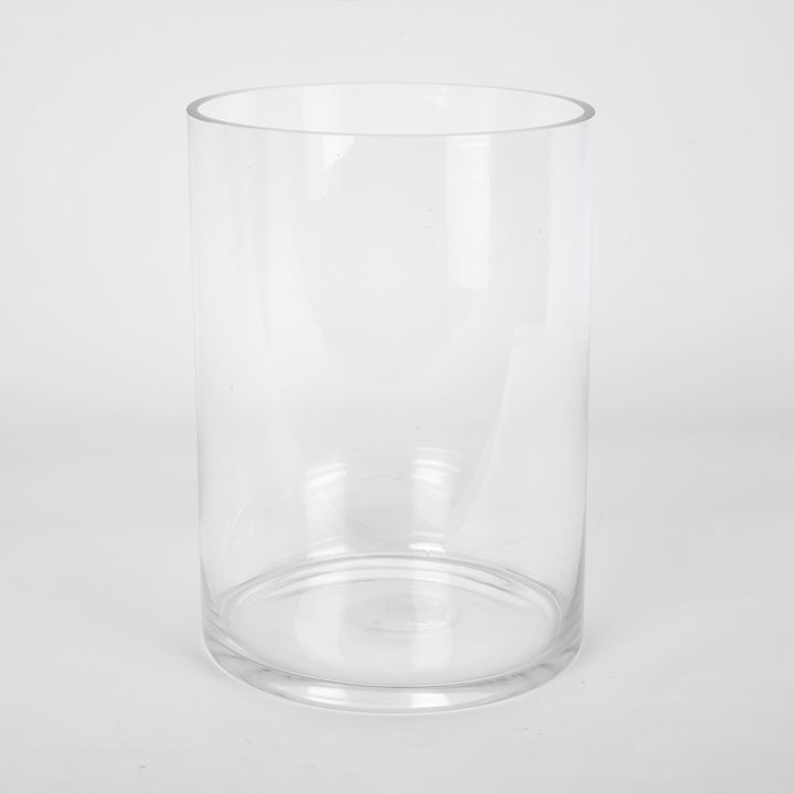 Cylinder Glass Vase 18X25Cm