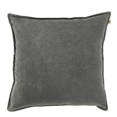 Velvet Euro Cushion Slate