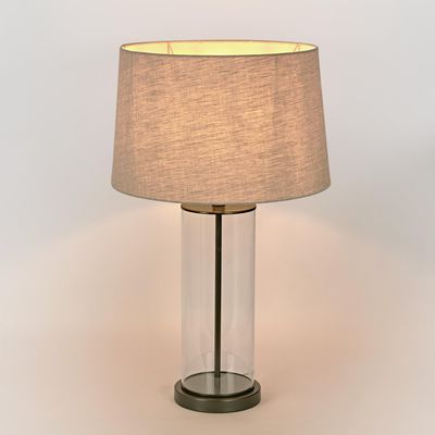 Iris Glass Table Lamp Base Black