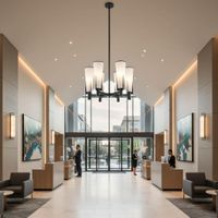 St Germain Chandelier Black