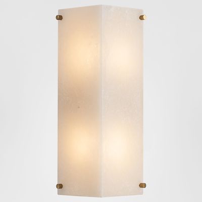 Tubular Alabaster Wall Light