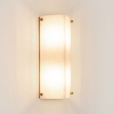 Tubular Alabaster Wall Light