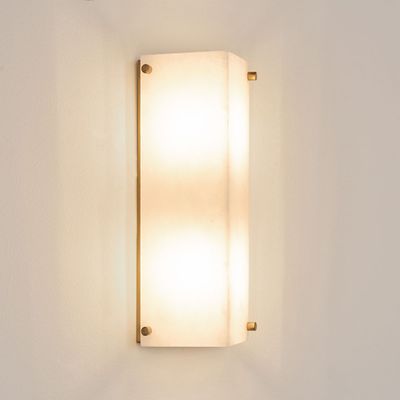 Tubular Alabaster Wall Light