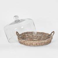 Willow Tray W  Glass Cover