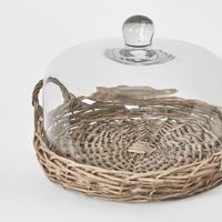 Willow Tray W  Glass Cover