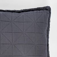 Quilted Cushion Dark Grey