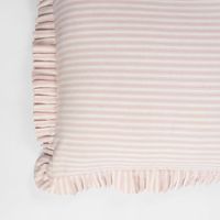 Tick Frill Cush 50x50 Pink