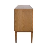 Clara Natural Oak Unit With Brass Legs 160Cm