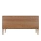 Clara Natural Oak Buffet With Brass Legs 160Cm