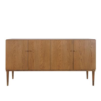 Clara Natural Oak Buffet With Brass Legs 160Cm