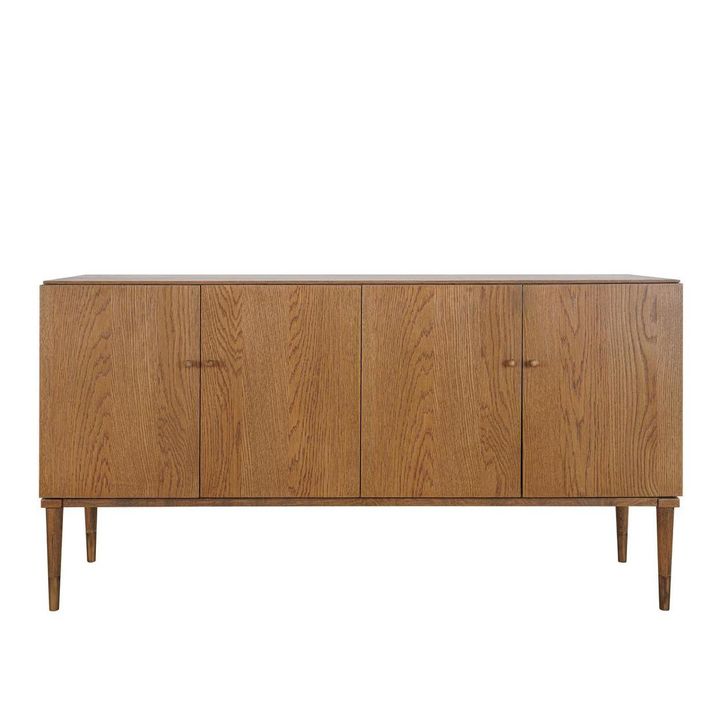 Clara Natural Oak Unit With Brass Legs 160Cm