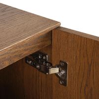 Clara Natural Oak Unit With Brass Legs 160Cm