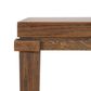 Clara Natural Oak Side Table With Brass Legs 50Cm