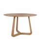 Sofia Round Natural Oak Dining Table 120Cm