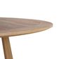 Sofia Round Natural Oak Dining Table 120Cm