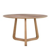 Sofia Round Natural Oak Dining Table 120Cm