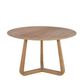 Sofia Round Natural Oak Dining Table 120Cm