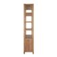 Amelia Reclaimed Oak Bookcase With 2 Glass Doors 230Cm High