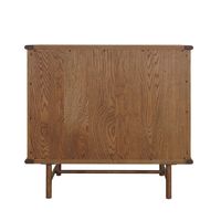 Freya Natural Oak 4 Draw Console With Rattan Wrap Front 90Cm