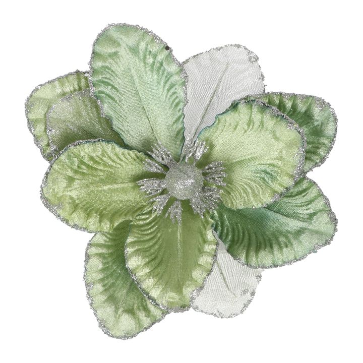 Camille Clip on Flower Green