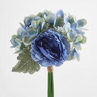 Blue Ranunculus Hydrangea Bouquet