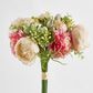 32cm Pink & Cream Marigold Peony Bouquet