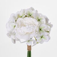 White Cream Ranunculus Hydrangea Bouquet